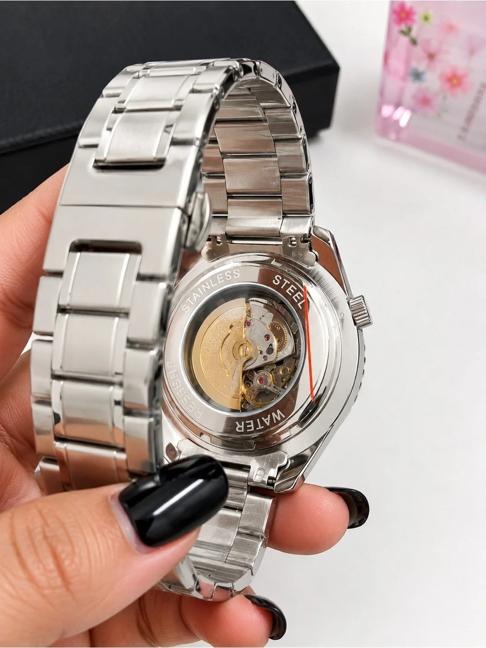 KIMSDUN Automatic Diver watch,white dial,Rotating Bezel, Luminous bezel pip